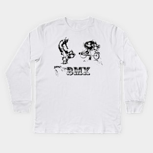 bmx racing Kids Long Sleeve T-Shirt